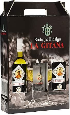 Pack 2 Botellas Manzanilla La Gitana 75 Cl. + 2 Catavinos