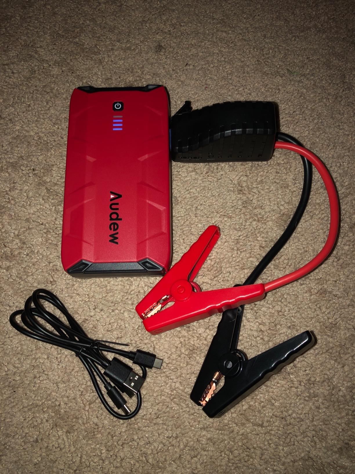Audew 10800mAh Car Jump Starter, Peak Current 1000A