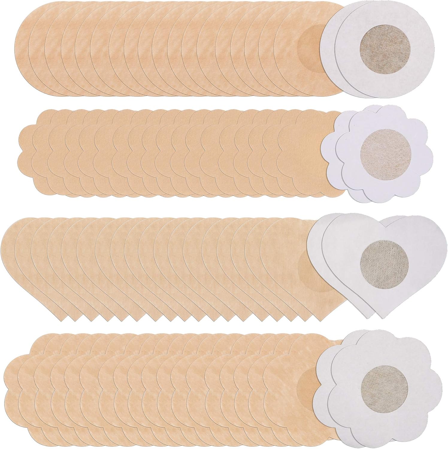 Tugaizi 40 Paires Nipple Cover Breast Petal Disposable Adhesive Breast