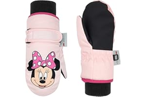 Disney Mickey Mouse Toddler Mittens Ages 2-4, Waterproof Toddler Gloves, Mickey Kids Snow Mittens, 3M Thinsulate Gloves
