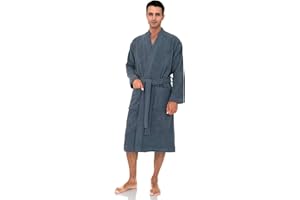 TowelSelections Mens Robe, Cotton Terry Cloth Bathrobe, Soft Bath Robe for Men