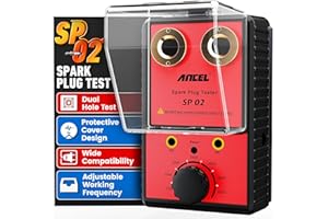 ANCEL SP02 Spark Plug Tester Automotive Engine Ignition Coil Tester Dual Holes 0 to 6000RPM Adjustable Working Frequency Car Spark Plug Gap Tool