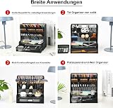 Marbrasse Mesh Desk Organiser Multi-Functional Pen Holder with Drawer Black view 4