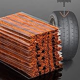 MAQIHAN 60PCS Tire Plugs Heavy Duty- Tire Repair Plugs - 3.9 Inch Brown Car and Bicycle Puncture Tire Repair Rubber Plug Stri