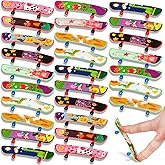 LovesTown 50PCS Finger Skateboards for Kids Age 3-12, Mini Skateboard Toys Easter Gifts for Kids, Party Favors Birthday Easter Goodie Bag Fillers, Basket Stuffers Classroom Prizes for Boys Girls