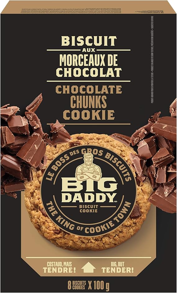 Big Daddy Chocolate Chunks Cookies, Soft & Tender HomeBaked Style