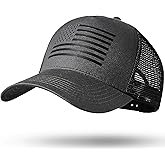 American Flag Trucker Hat Baseball Cap Snapback Fitted Hats for Men Women Snap Closure Design Breathable Mesh Side Durable