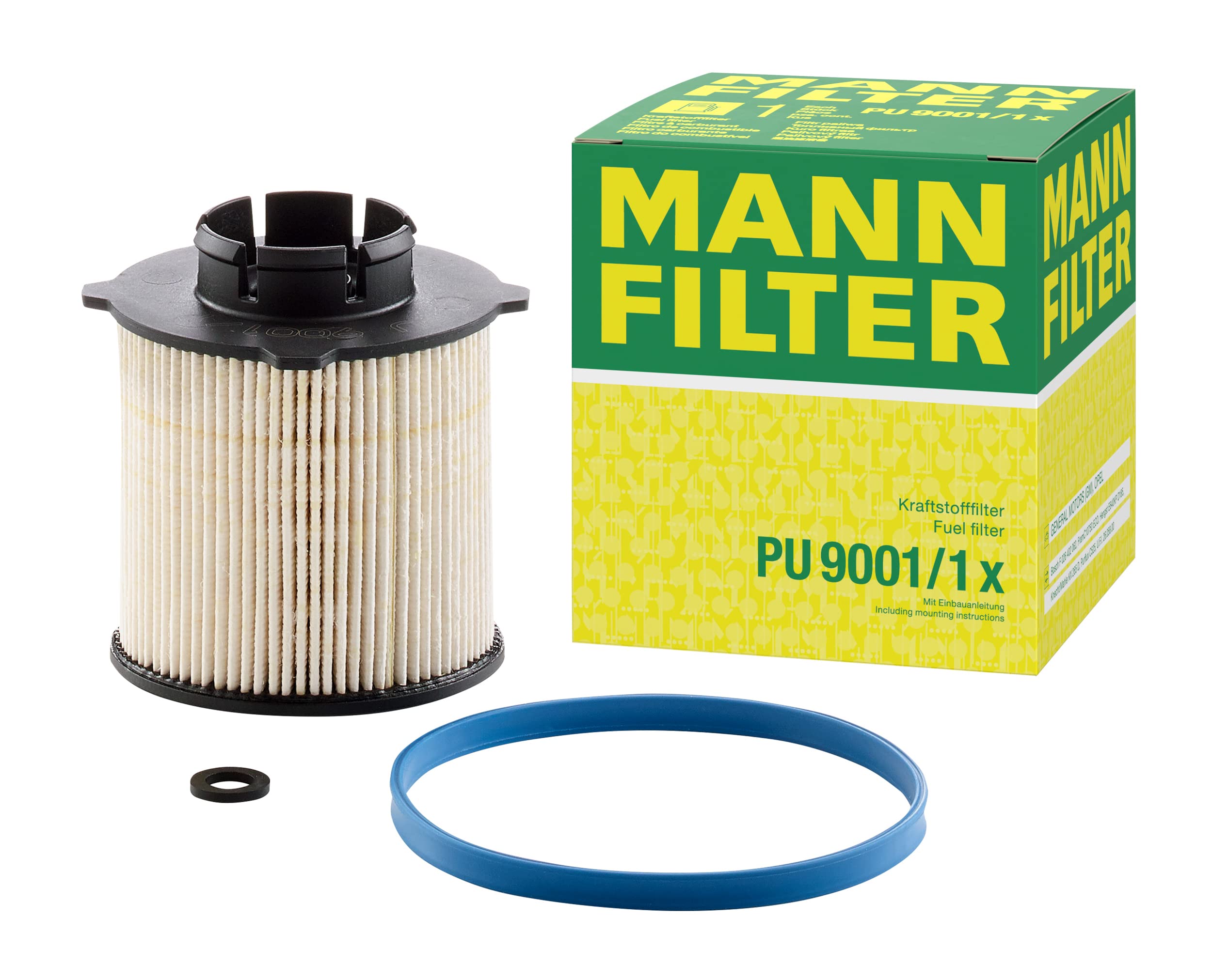 MANN-FILTER PU 9001 X Fuel filter – Fuel filter set with gasket / gasket set – For Passenger Cars