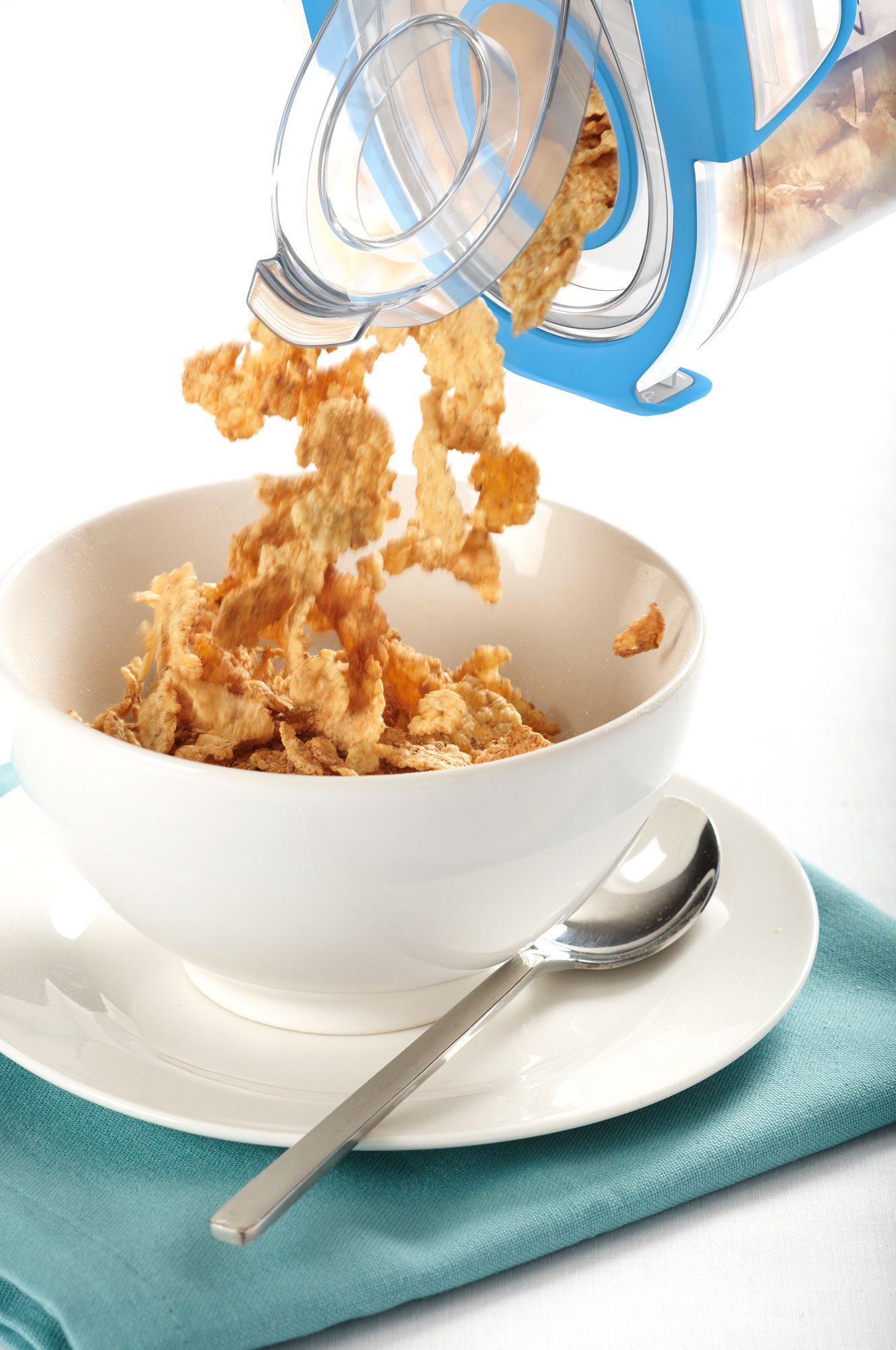 Vremi Plastic Cereal Containers Storage Set with Lids 2 Pack BPA Free