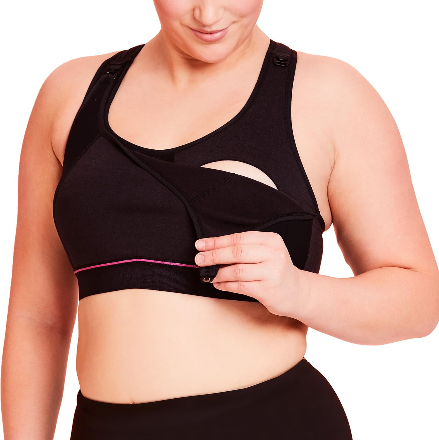 La Leche League Women's Wireless Nursing Sports Bra High Impact Support Nursing Bra at  Women’s Clothing store