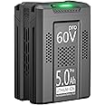 JGSPJ Professional 60V 5.0Ah Replacement for Greenworks Pro 60V Battery Max Lithium Ion LB60A00 LB60A01 LB60A02 LB60A03