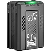 JGSPJ Professional 60V 5.0Ah Replacement for Greenworks Pro 60V Battery Max Lithium Ion LB60A00 LB60A01 LB60A02 LB60A03