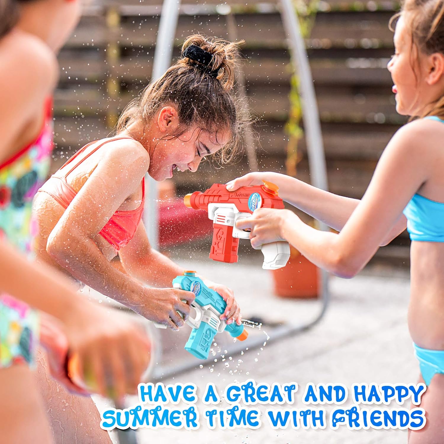6 Pack Water Guns for Kid Adults Super Squirt Guns Water Blaster Toy for Swimming Summer Outdoor Yard Beach Pool Water Toy Water Fighting: Toys & Games