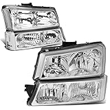 DNA MOTORING Pair Headlight Assembly Compatible