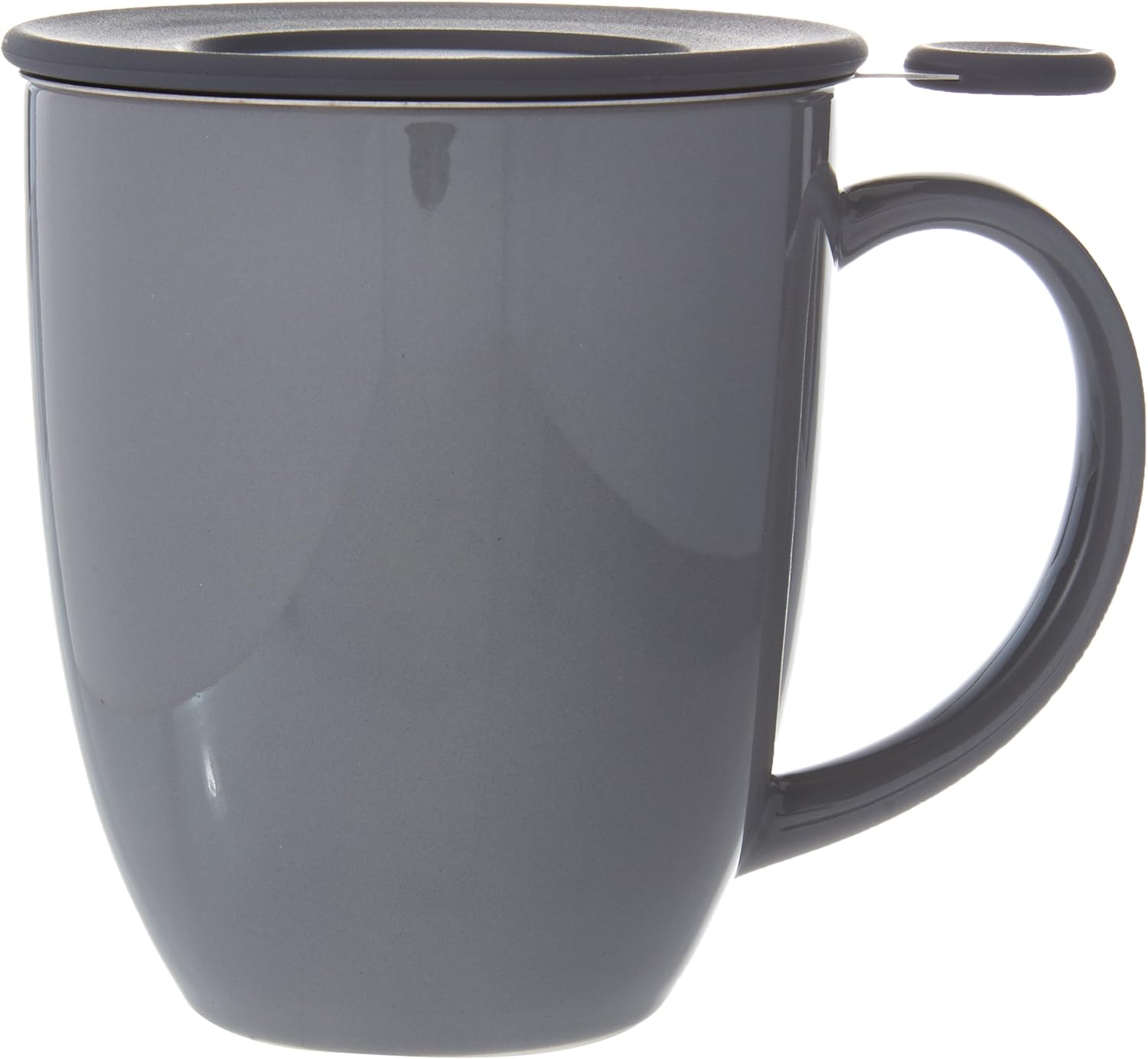 forlife Uni BrewinMug with Tea Infuser and Lid, 16Ounce, Gray
