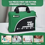 General Medi 160 Piece Compact First Aid Kit Bag Green view 4