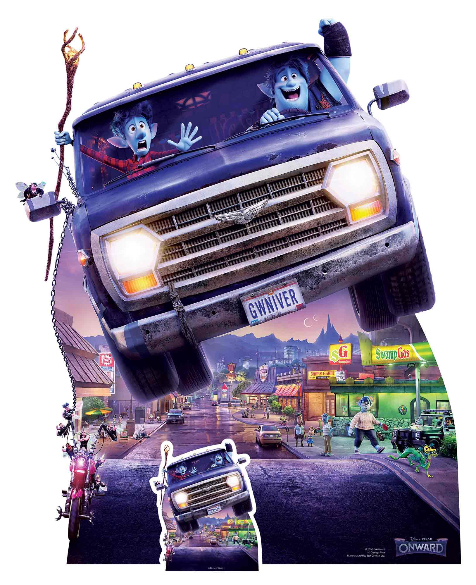 Star Cutouts Ltd SC1550 Guinevere Onward Lifesize Cardboard Cutout/Standee/Standup Talking Point, Fun for Events and Parties, Multicolour