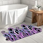 Animal Octopus Goth Cool Bath Mat Cute Bathroom Rugs Funny Non Slip Bathtub Decor Mats Super Absorbent Floor Carpet Machine Washable Quick Dry Bahtmat for Tub, Shower, Bedroom 24