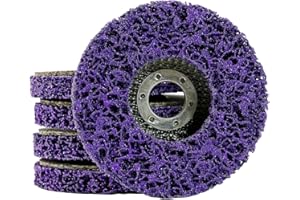 ASABOCAI 5Packs 4-1/2" x 7/8" Strip Discs Stripping Wheel for Angle Grinders, Paint Removal Disc, Rust Stripping Wheel, Remove Scaling and Oxidation