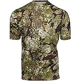 Kryptek Stalker Short Sleeve Men's Shirt - Premium Twill Cotton, 3D Camo, Ideal for Hunting, Fishing, Hiking, Relaxed Fit