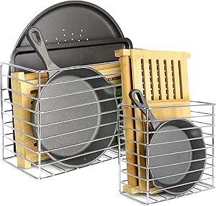 Maison & White Cesta de almacenamiento de cocina | Sobre gabinete y