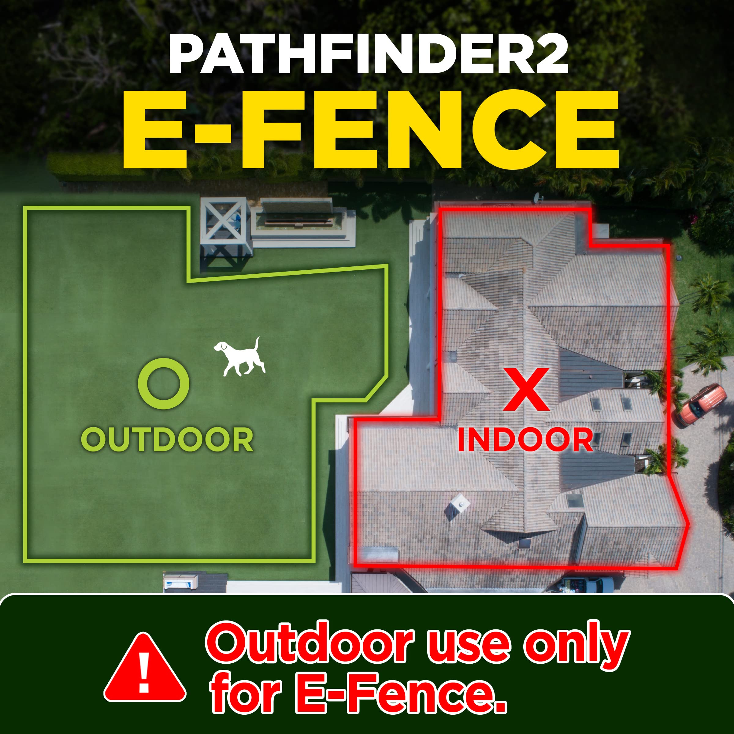 Dogtra Pathfinder 2 Additional Receiver Dog GPS Tracker e Collar Green LED Light No Monthly fees Free App Waterproof Smartwatch Control Satellite Real Time Tracking Long Range Smartphone Required