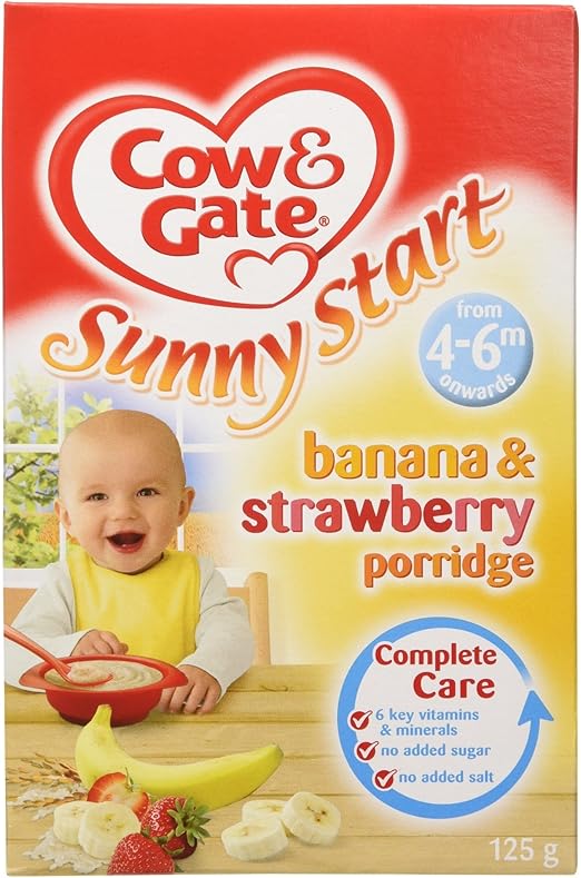 cow and gate banana and strawberry porridge
