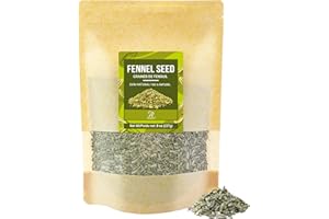 Soeos Fennel Seeds Whole, 8 oz (224g) – Natural Spice for Cooking, Baking, and Herbal Use