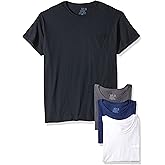 Fruit of the Loom Men's Crew Neck Pocket T-Shirt 4-Pack