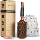 BESTOOL Round Brush for Blow Drying with Wooden Barrel 2.8 Inch view 1