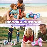 Rodzon RC Car for Kids 6+ Stunt 360° Flip LED Lights 2 Batteries Blue view 5