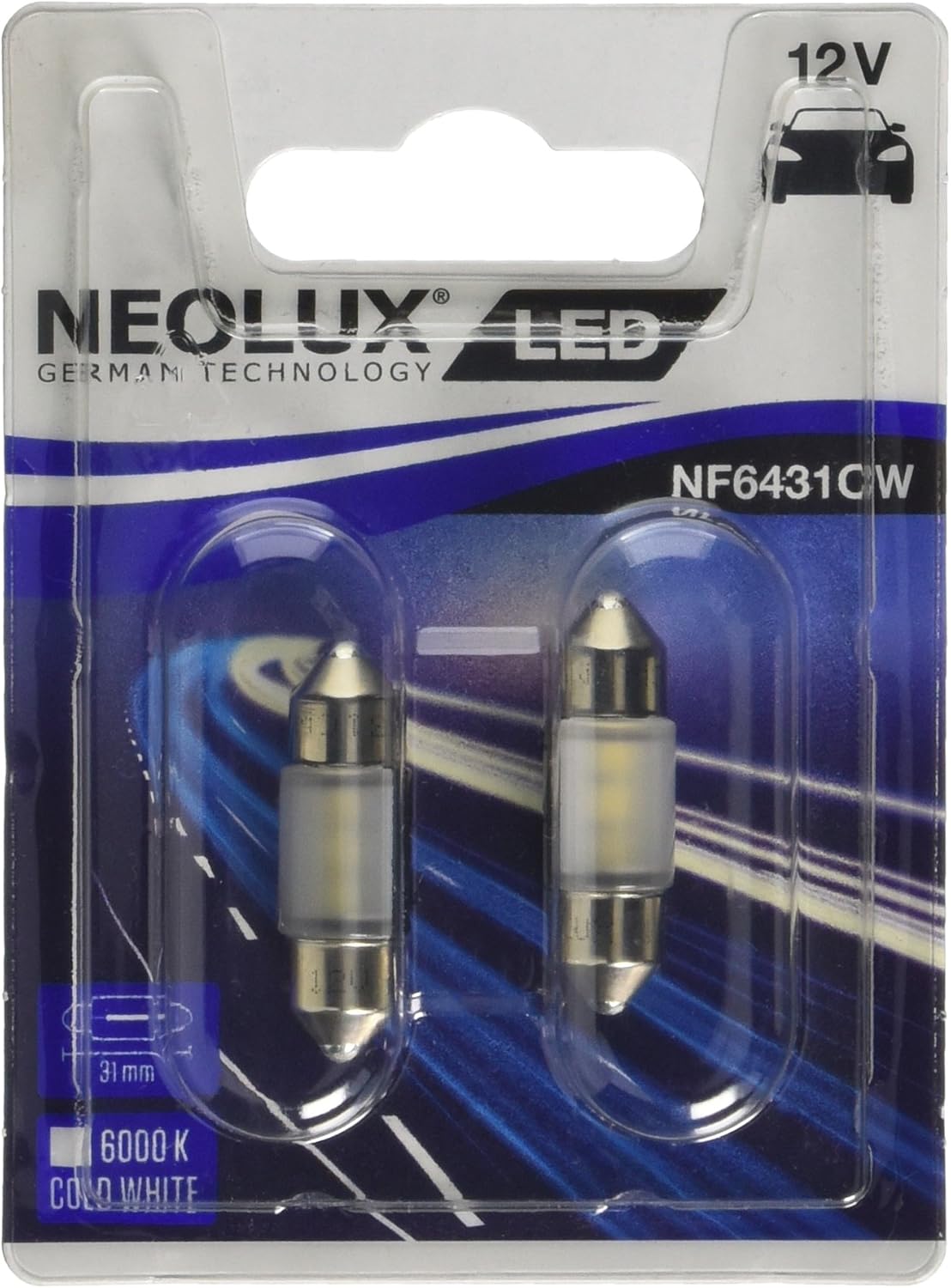 Osram NF6431CW-02B Neolux LED Retrofit, White, 12 V/ 0.5 W