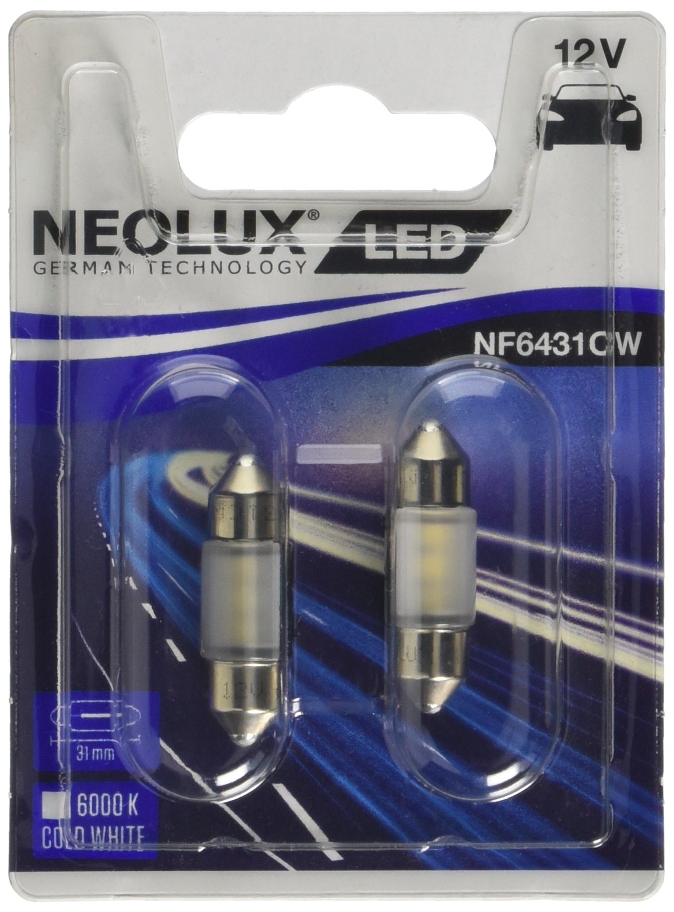 Osram NF6431CW-02B Neolux LED Retrofit, White, 12 V/ 0.5 W