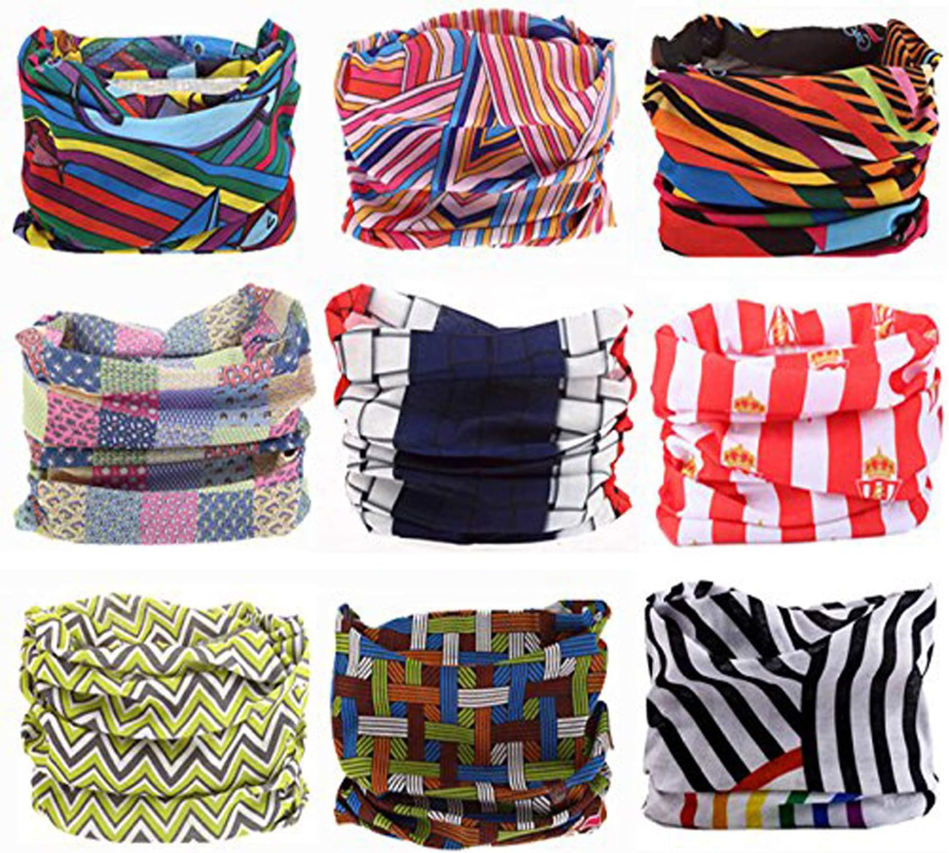 Ramanta 13 in 1 Multifunctional Headwear Bandana (Multicolour, Free Size)