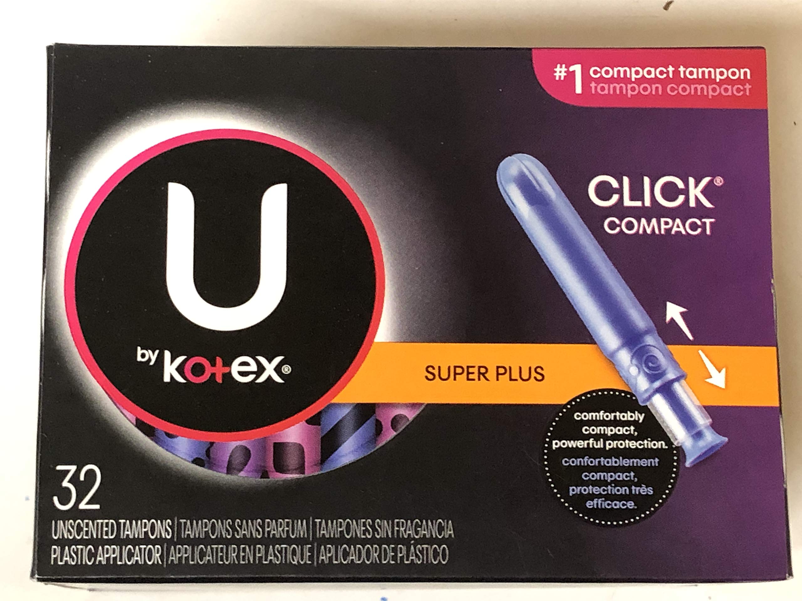 U By Kotex Click Compact Tampons Super Plus Absorbency Unscented 34 Count Buy Online In Bosnia And Herzegovina At Bosnia Desertcart Com Productid