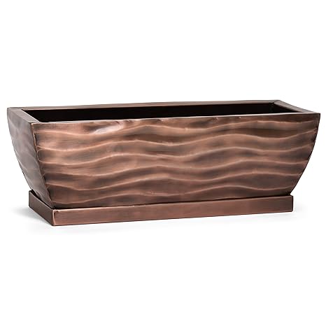 H Potter Planter Rectangular Pot Flower Indoor Outdoor Window Box