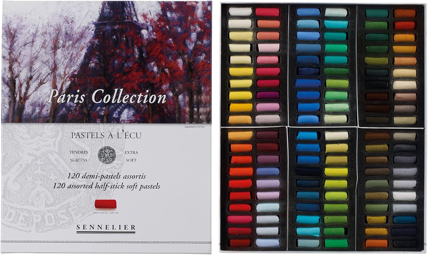 Savoir-Faire Sennelier Soft Pastels Half Stick Set 120/Pkg-Paris, Paris
