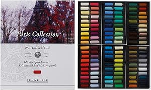 Savoir-Faire Sennelier Soft Pastels Half Stick Set 120/Pkg-Paris, Paris