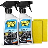 Cerama Bryte Daily Cooktop Cleaner, 16 oz &amp; 2 Cleaning Pads Kit
