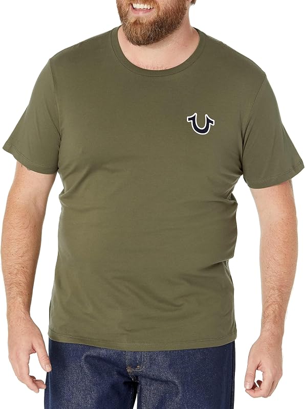 Buddha Logo Short Sleeve Tee, T-Shirt Homme, Militant Green, Medium
