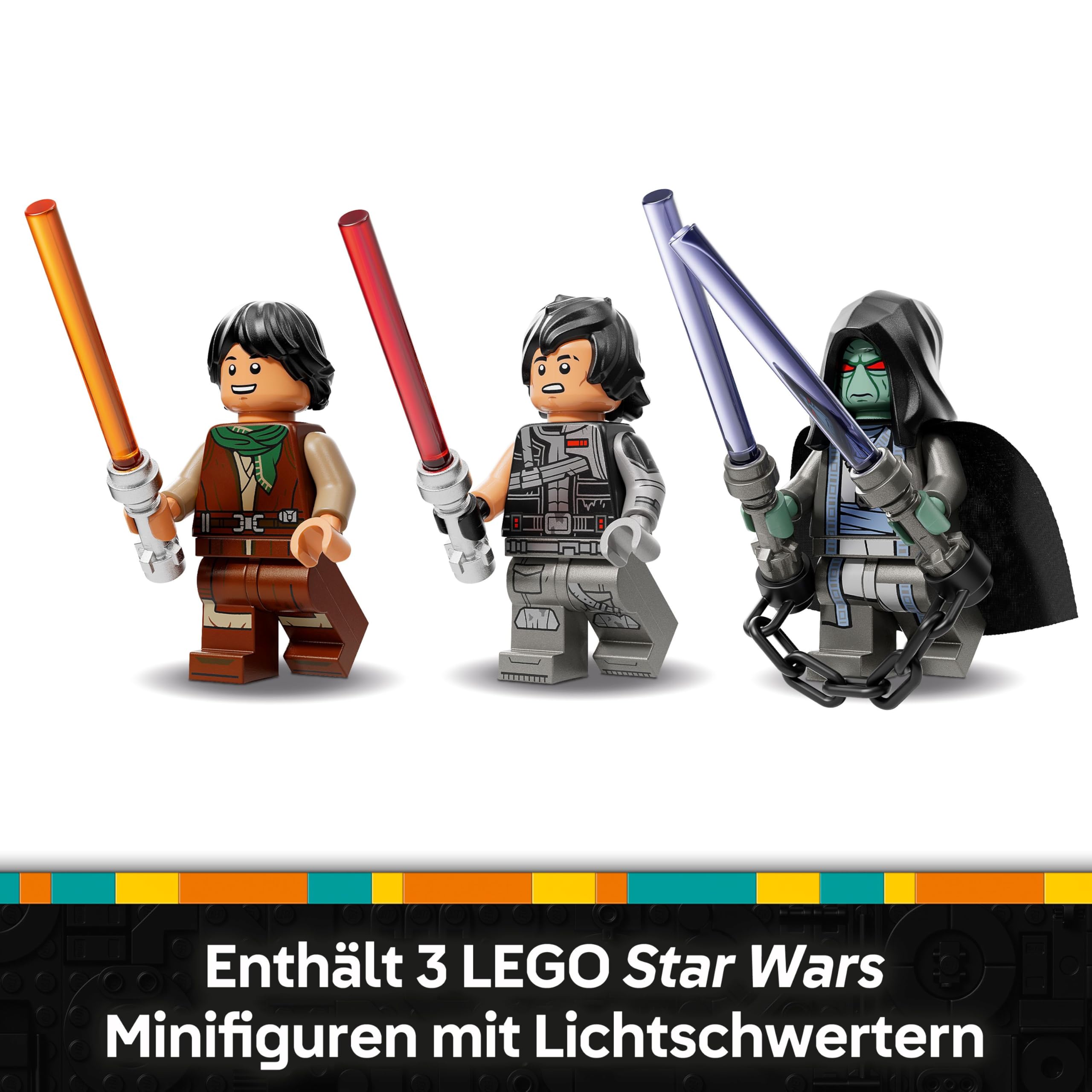 LEGO Star Wars The Force Burner Snowspeeder – Spielzeug zum Bauen und Sammeln mit 3 Minifiguren mit Lichtschwertern & Speederbike - Geschenk für Jungen ab 7 Jahren & Rebuild The Galaxy Fans - 75414 5