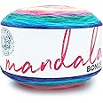Lion Brand Yarn Mandala Bonus Bundle Yarn, Yarn for Knitting, Crocheting, and Crafting, 1 Cake, Wraith
