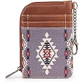 Montana West Wrangler Card Wallet for Women Boho Aztec Credit Card Holder with Zipper Pocket | Boho, Aztec, with Zipper Pocket, Boho, Aztec, with Zipper Pocket