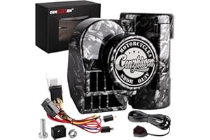 Cenzhiwen Motorcycle Air Horn Kit 12V 150db Super Loud Car Horn, with Air Compressor and Wiring Harness, Suitable for Any 12V Vehicle/Train/Truck/Motorcycle/Boat/Pickup(silvery diy with button)