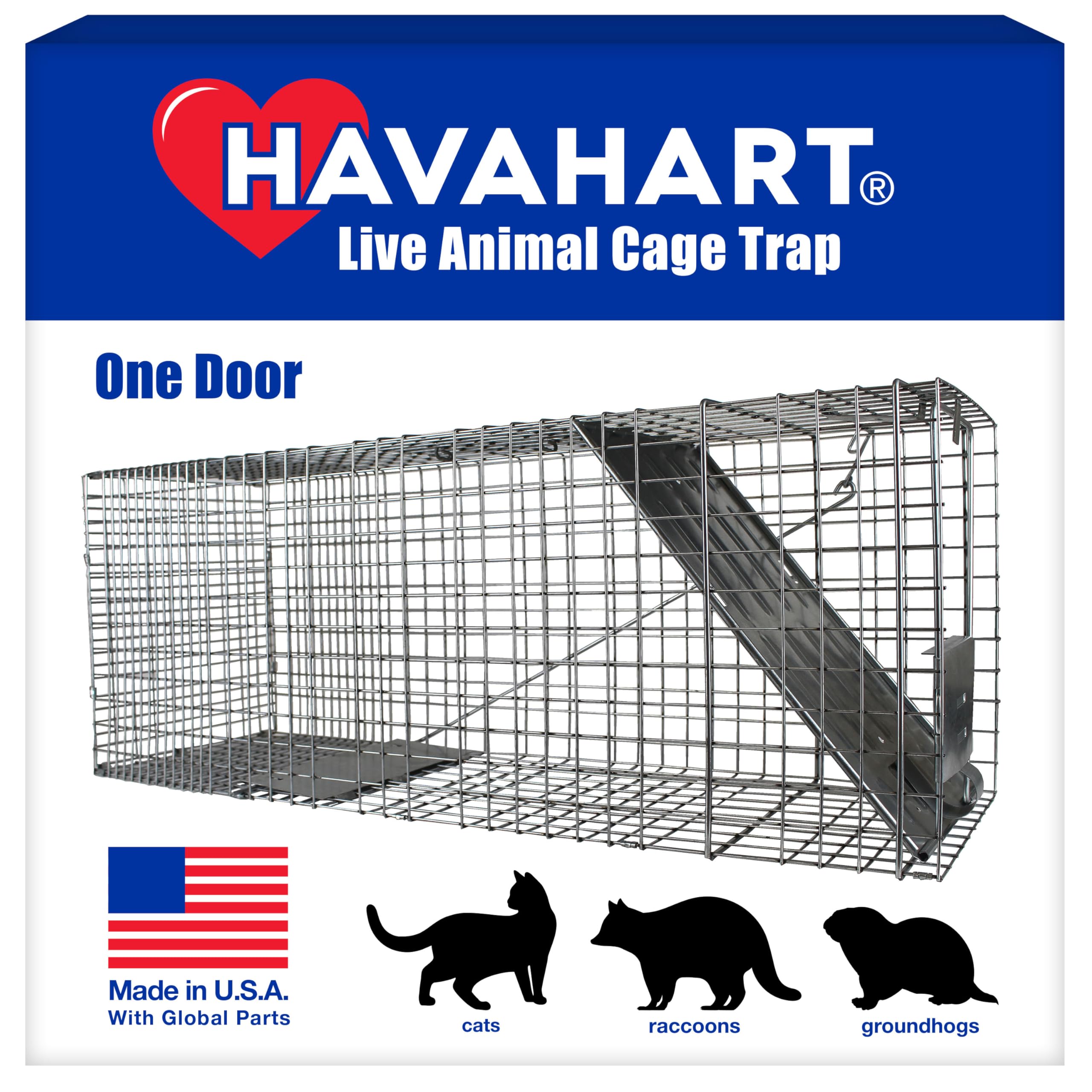 Photo 1 of HAVAHART 1079SR Large 1-Door Humane Catch and Release Live Animal Trap Cage - Live Raccoon Trap, for Bobcats, Beavers, Dogs, & More