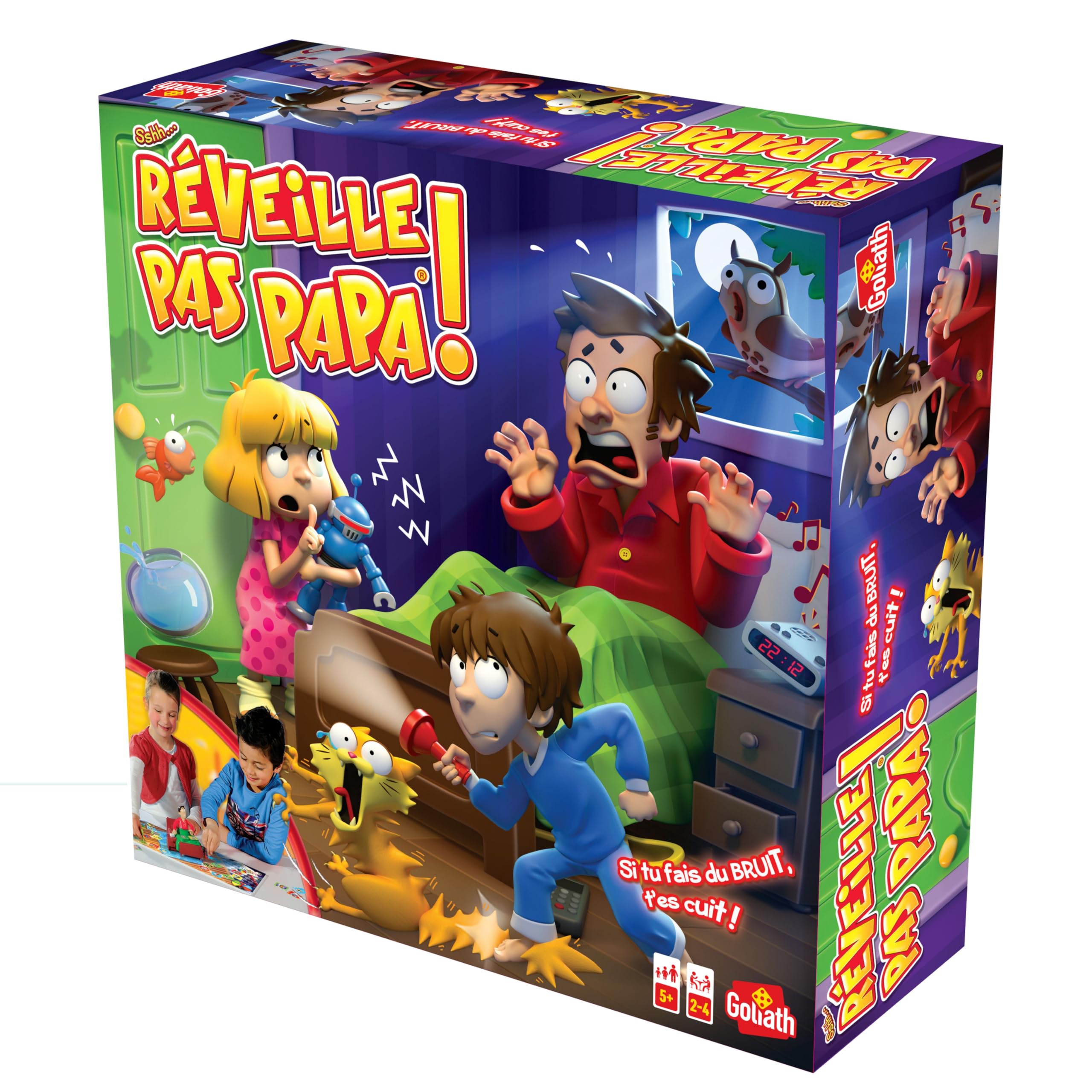 Goliath – 70582 ”Réveille Pas Papa” Action and Reflex Game (French version)