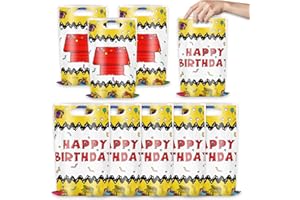 Chilamics 30pcs Cute Dog Red House Themed Party Supplies, Decorations, Gift Bags, Candy Bags for Cute Dog Red House Birthday Party Supplies for Boys and Girls