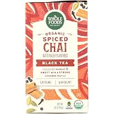 Whole Foods Market, Organic Spiced Chai Black Tea, 20 Count