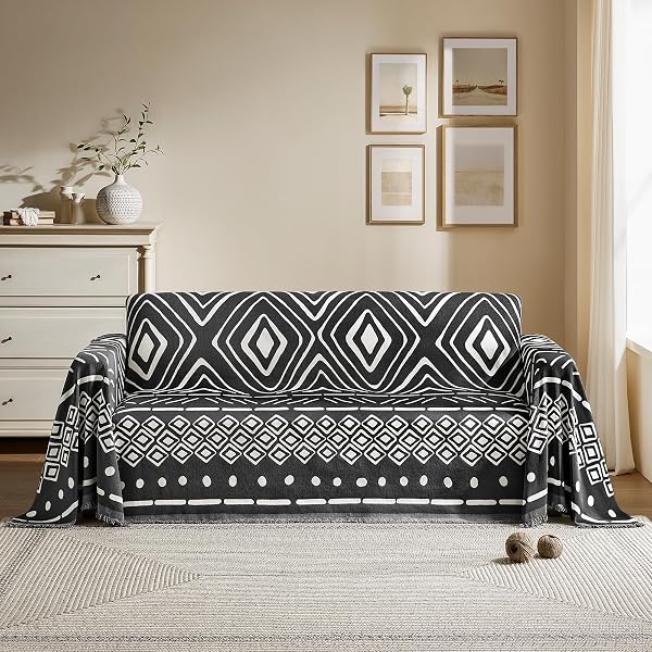 MAYMISS BOHO COUCH COVER FOR DOGS WASHABLE CHENILLE...