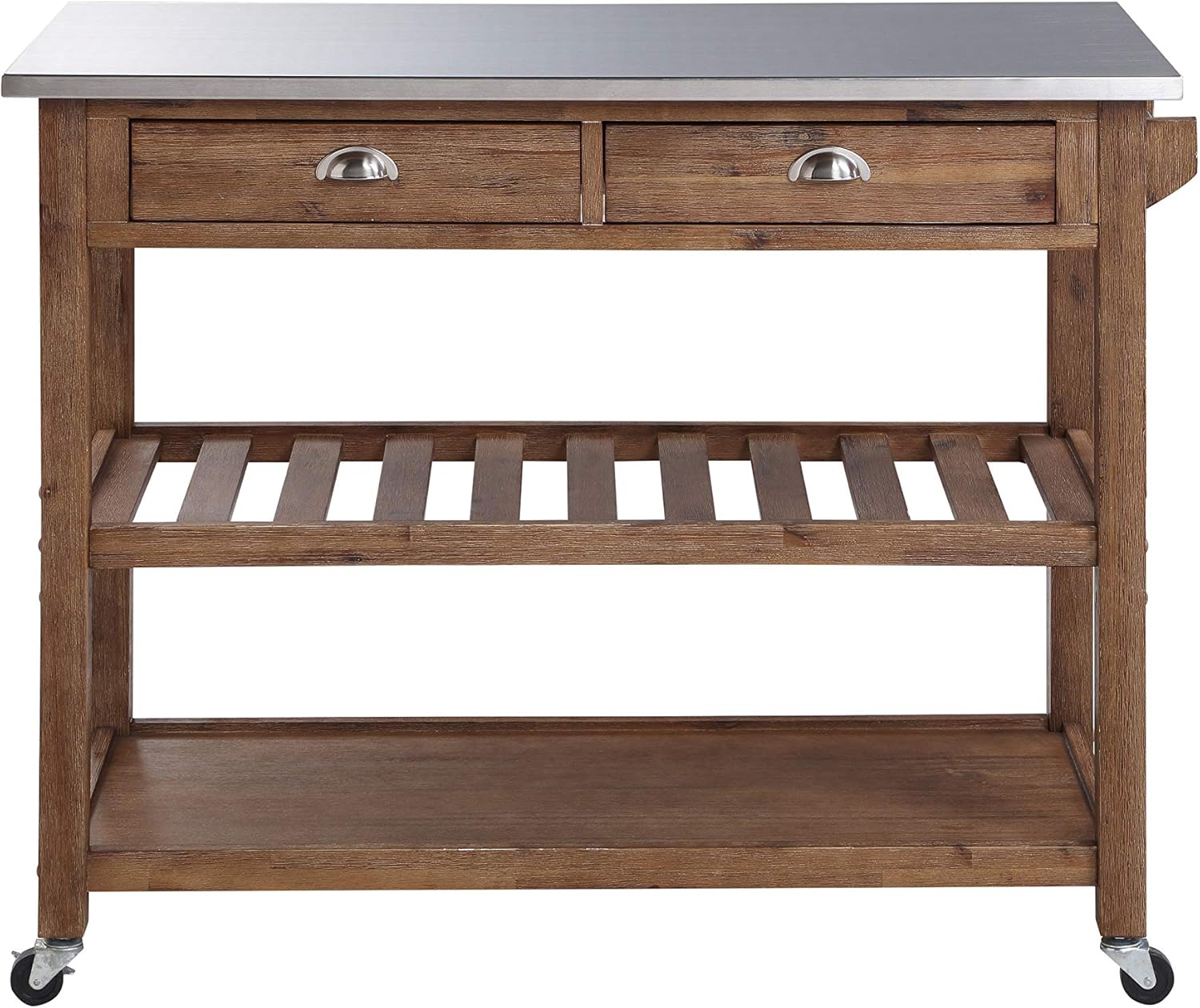 Boraam Sonoma Kitchen Cart, Barnwood Wire-Brush: Furniture & Decor